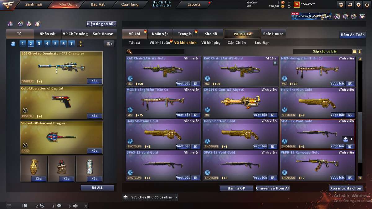 shop acc cf uy tin gia re